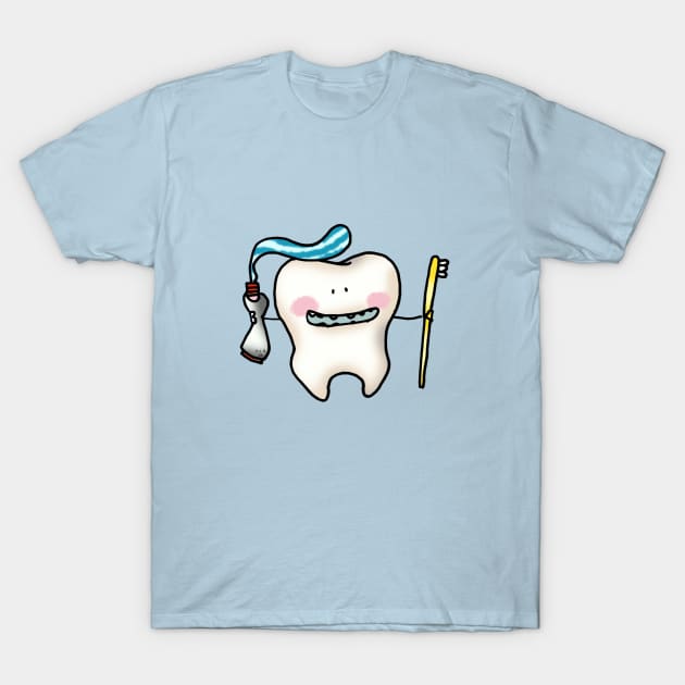 funny tooth cartoon T-Shirt by cartoonygifts